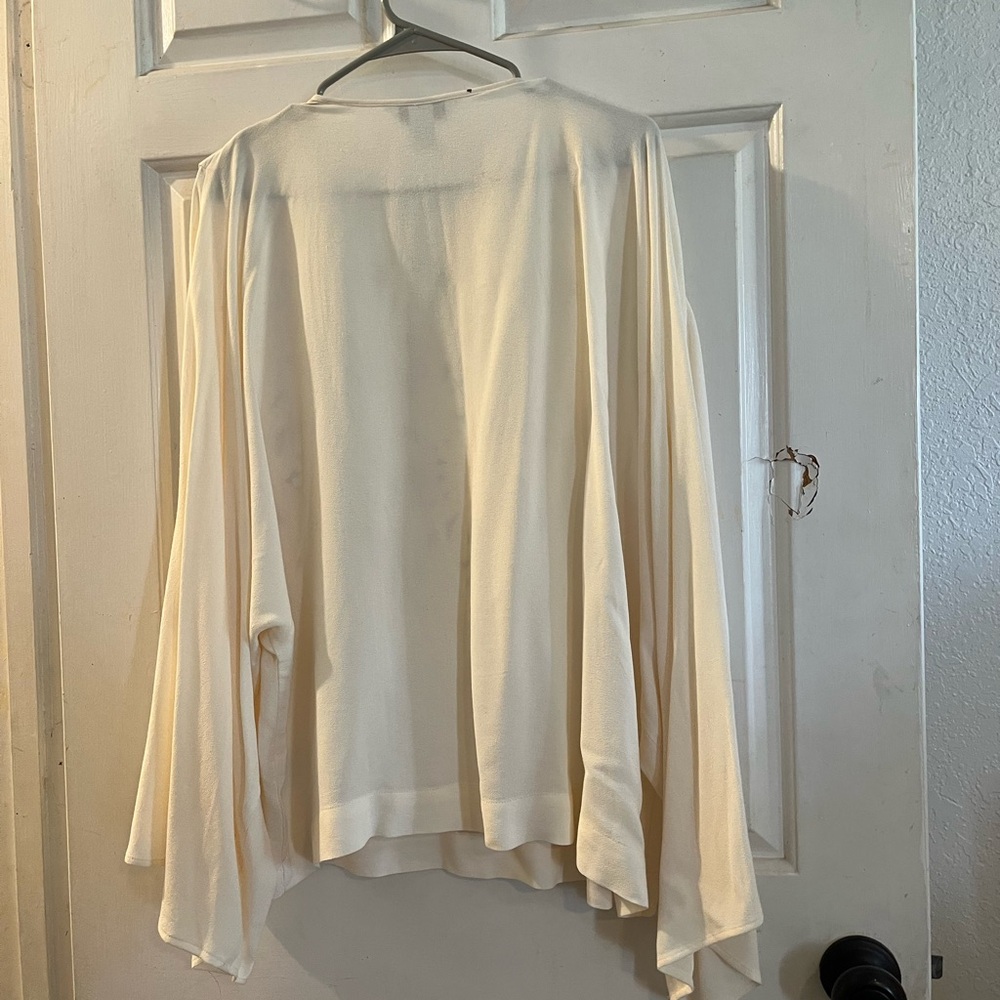 H&M Cream Floral Embroidered Blouse - Picture 3 of 3